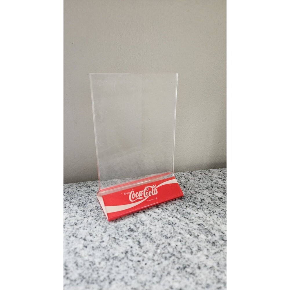 Vintage Coca Cola-Menu Stand/Picture Holder Restaurant Style Table Advertising
